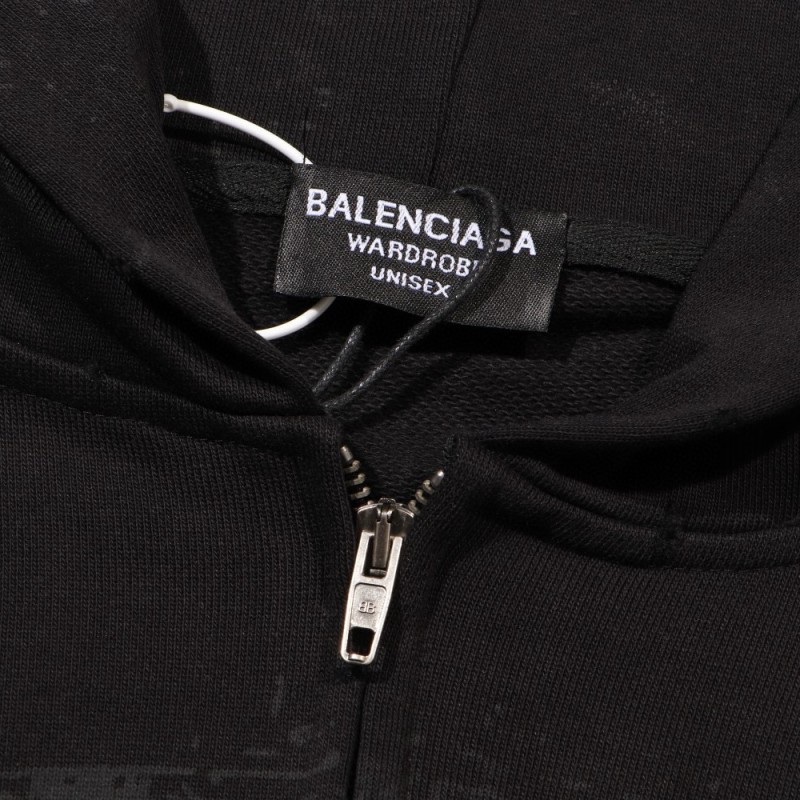 Balenciaga Unisex Zipper Hoodie