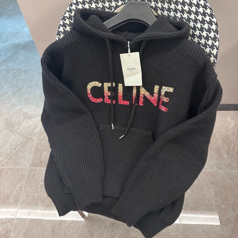 Celine Unisex Knit Hoodie