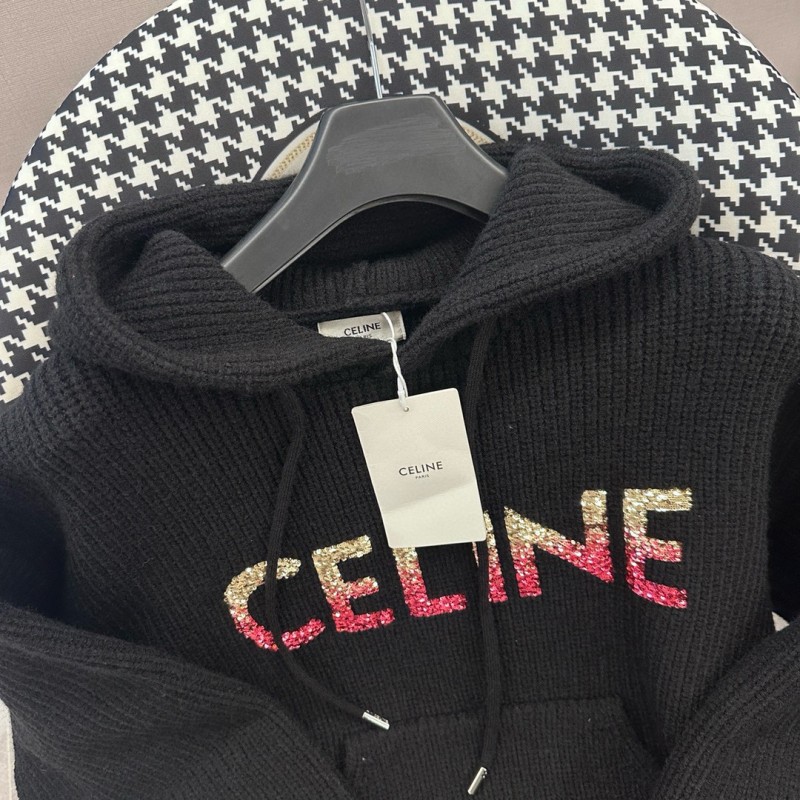 Celine Unisex Knit Hoodie