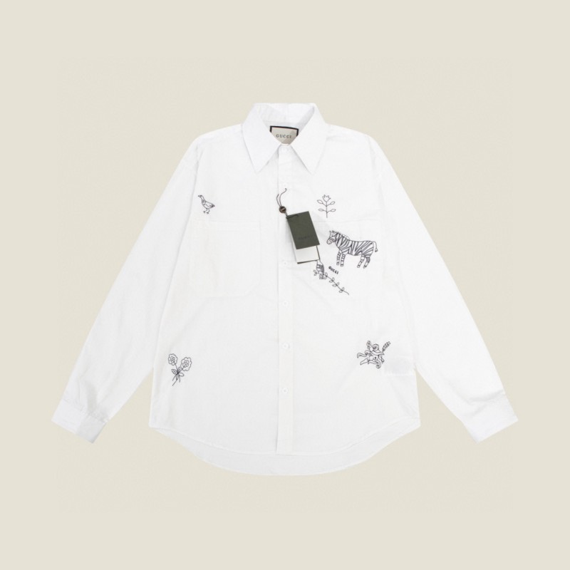 Gucci Unisex Long Sleeves Shirt