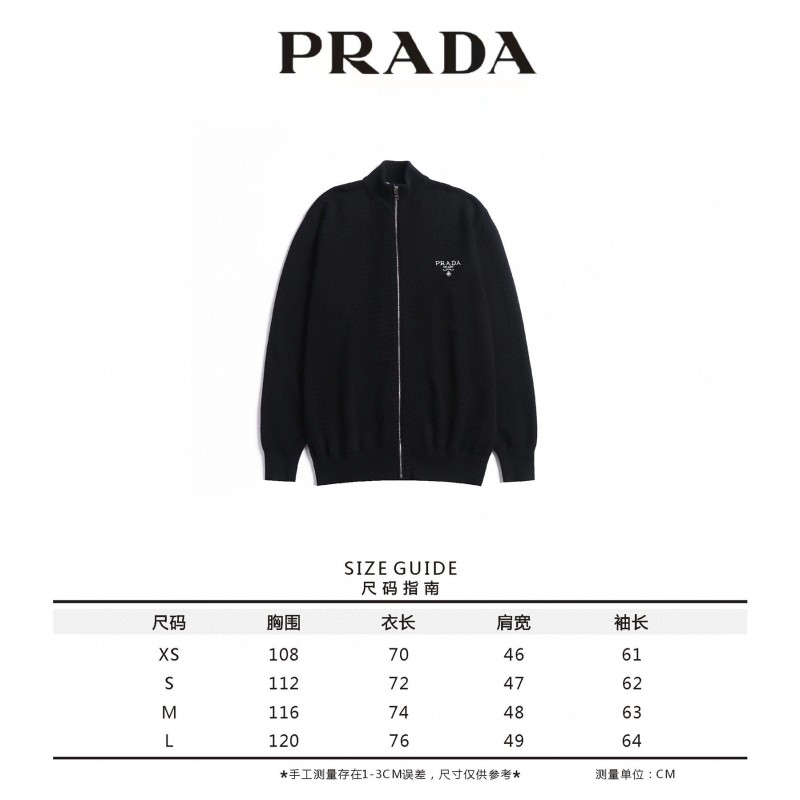 Prada Unisex Cashmere Zipper Jacket