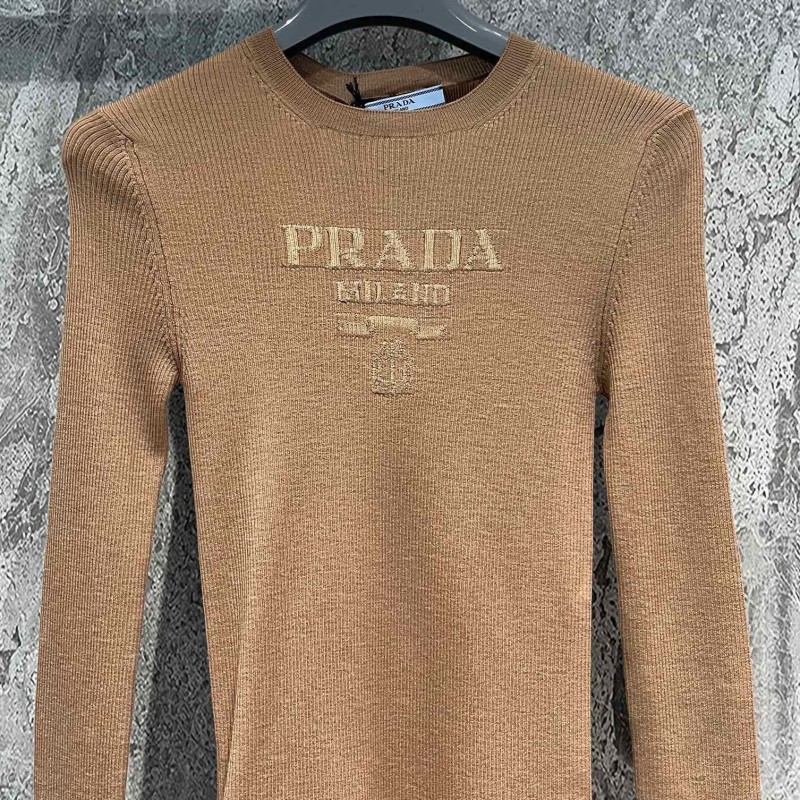 Prada Wool Knit Long Sleeves Shirt