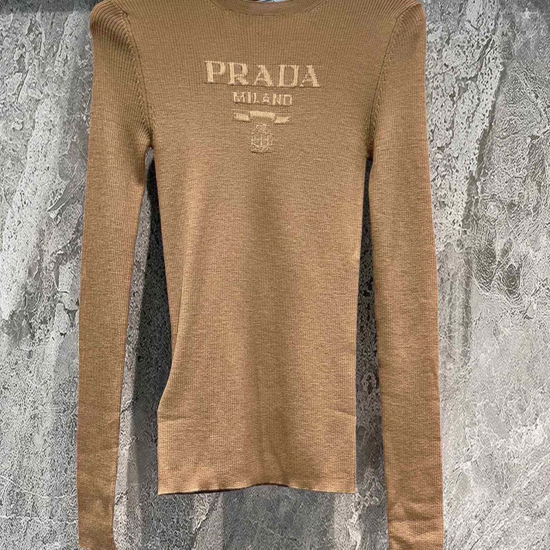 Prada Wool Knit Long Sleeves Shirt