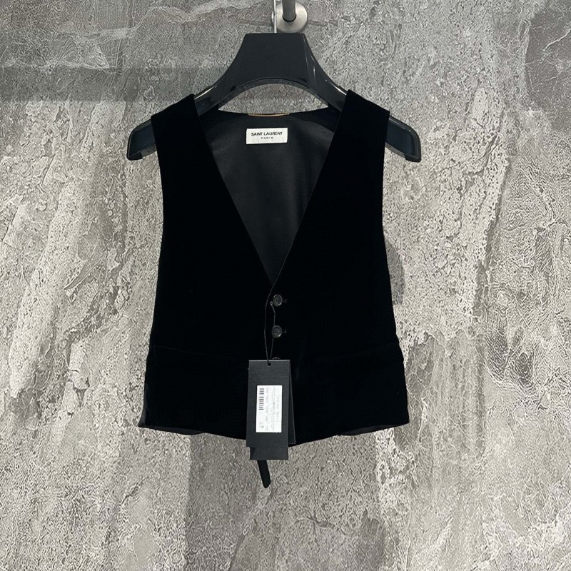 YSL Velvet Vest