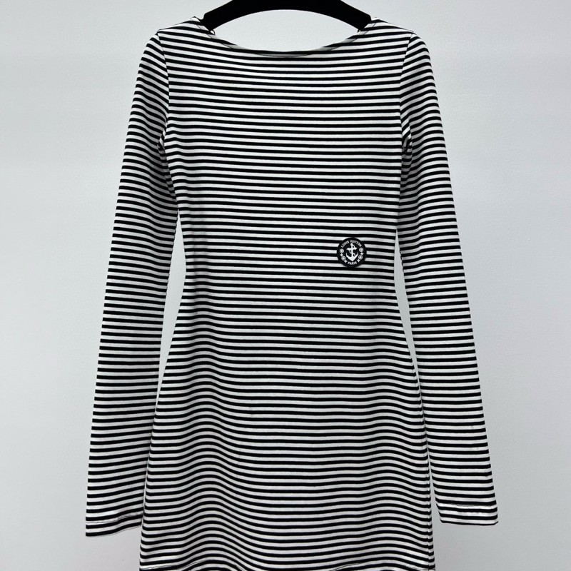 LV Long Sleeves Shirt Dress