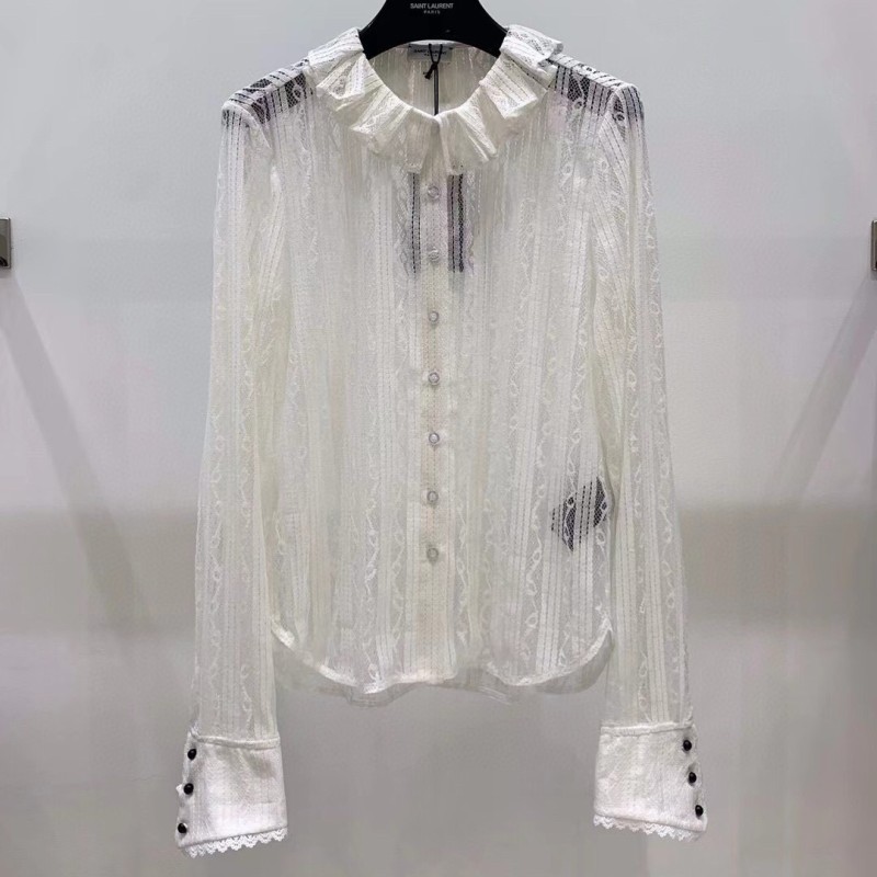 YSL Lace Long Sleeves Shirt