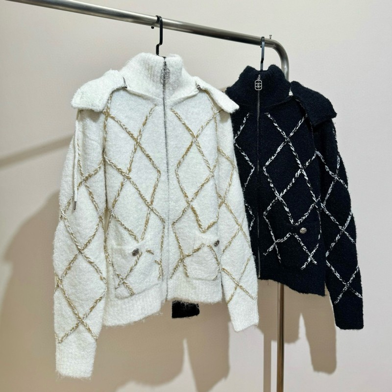 Chanel Zipper Cardigan Sweater