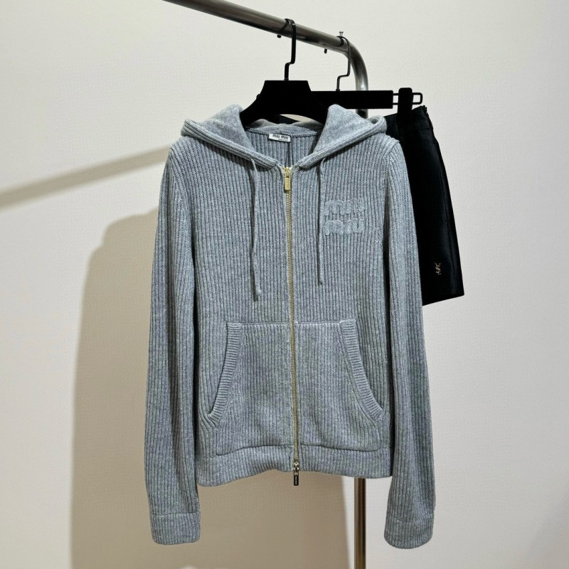 MiuMiu Wool Zipper Hoodie