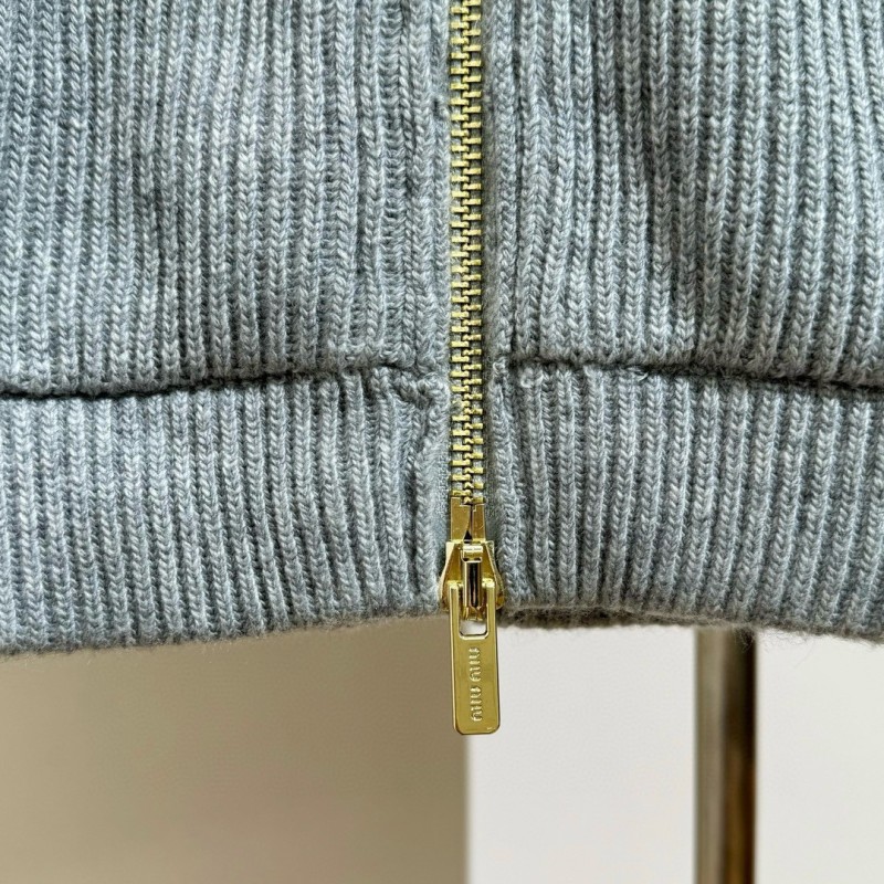 MiuMiu Wool Zipper Hoodie