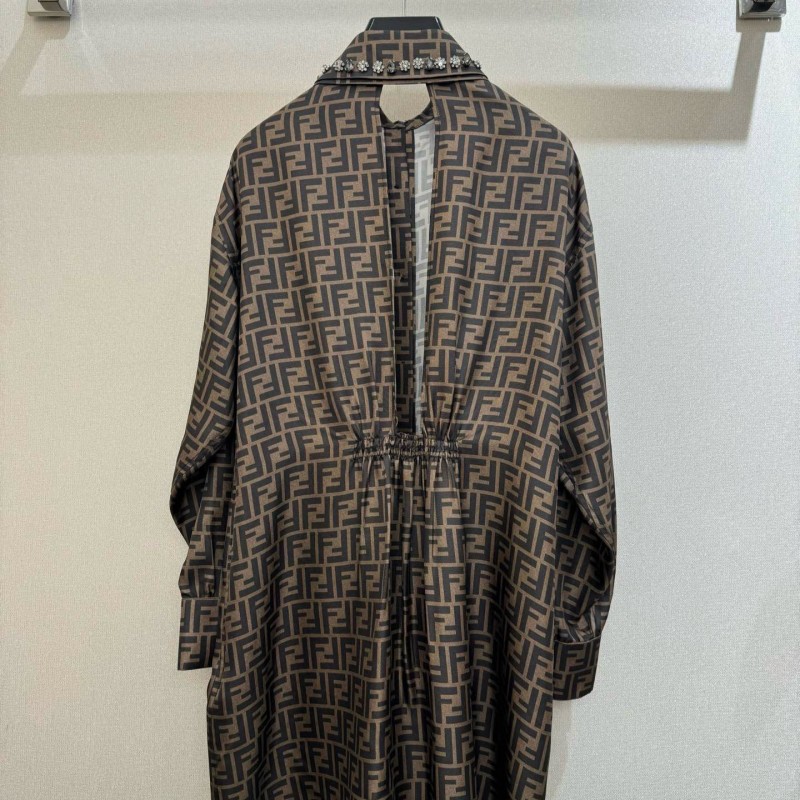 Fendi Silk Shirt Dress