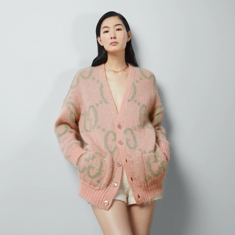 Gucci Reversible Mohair Cardigan Jacket