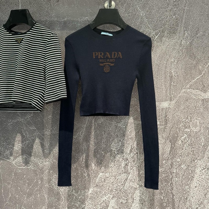 Prada Long Sleeves High Waist Shirt