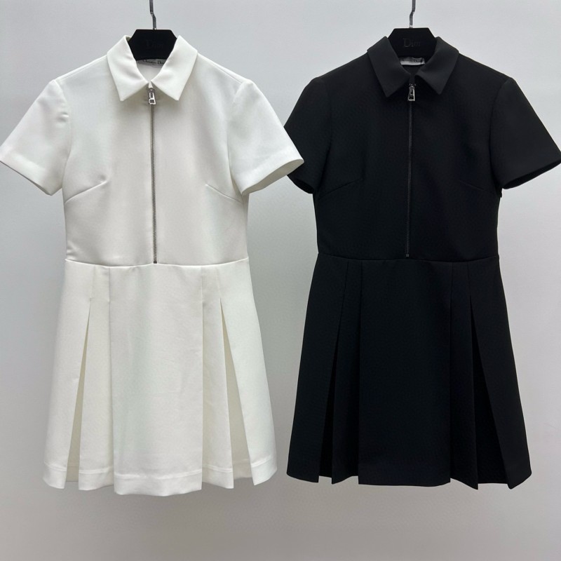 Dior Polo Zipper Shirt Dress