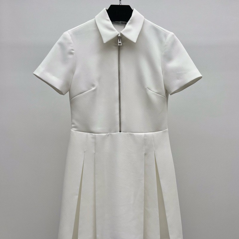 Dior Polo Zipper Shirt Dress