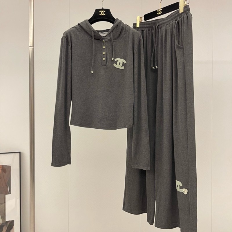 Chanel Hoodie & Pants Set