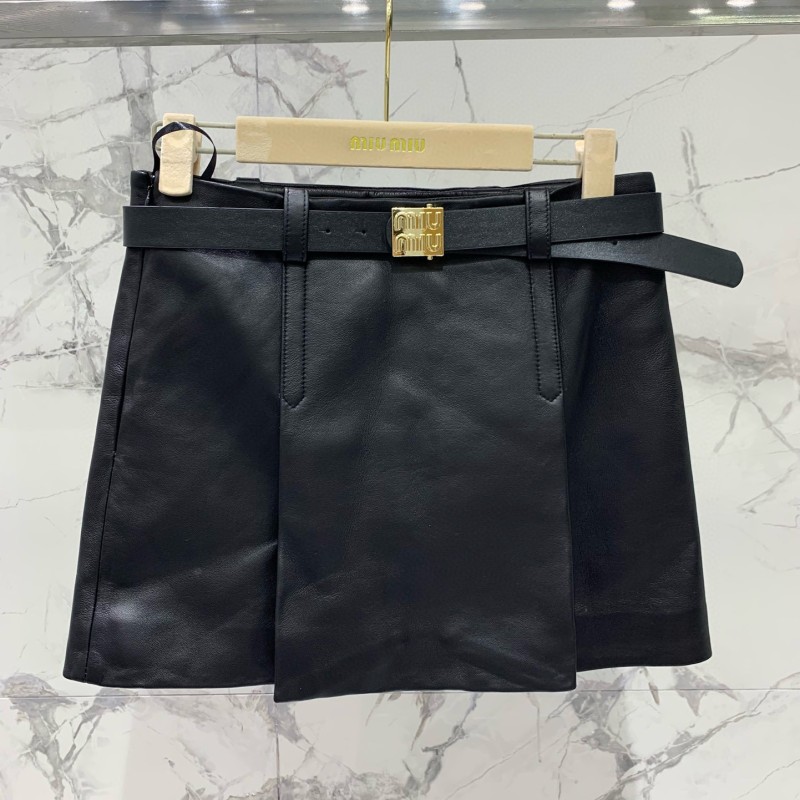 MiuMiu Leather Skirts