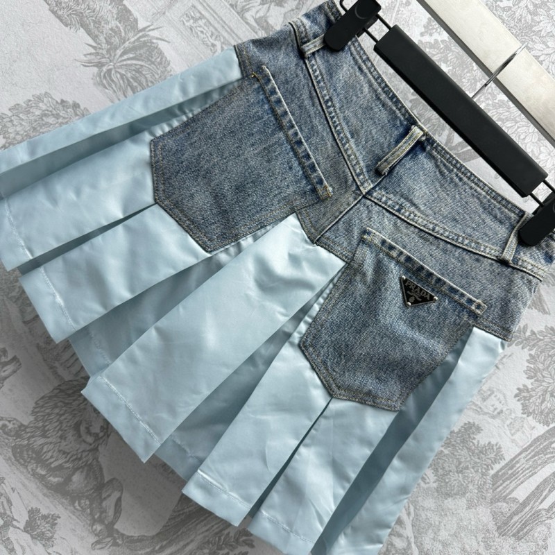 Prada Denim Jacket & Skirts