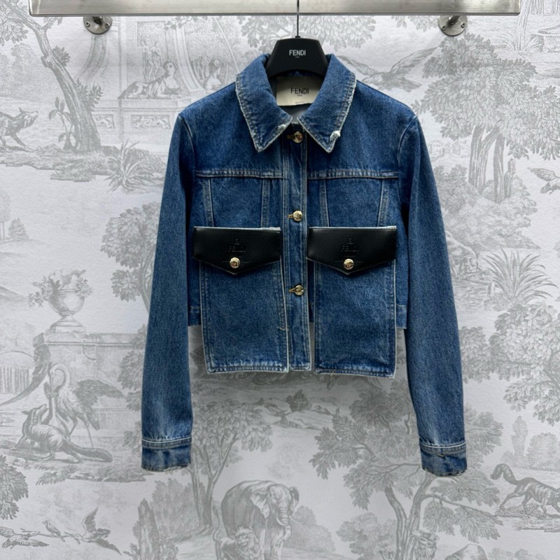 Fendi Denim Jacket & Skirts Set