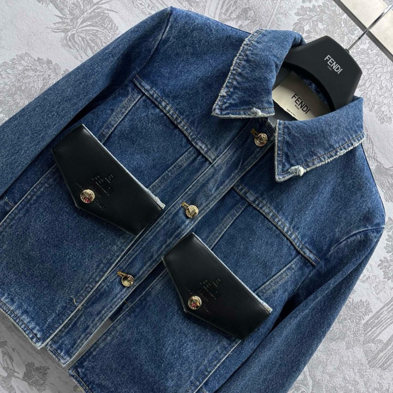 Fendi Denim Jacket & Skirts Set