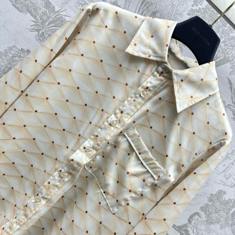 LV Long Sleeves Shirt & Shorts Set