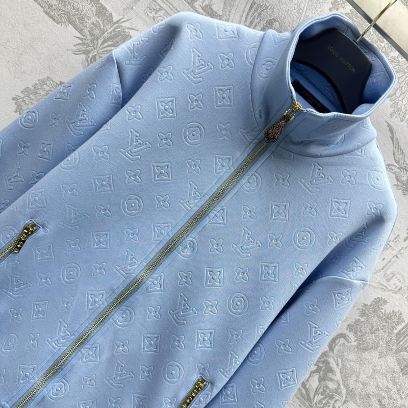 LV Zipper Jacket & Shorts Set