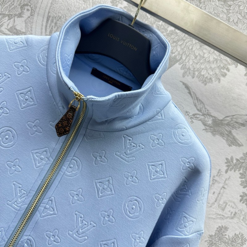 LV Zipper Jacket & Shorts Set