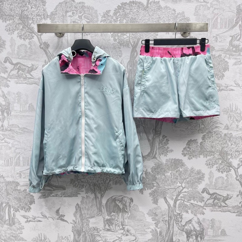 Fendi Reversible Jacket & Shorts Set