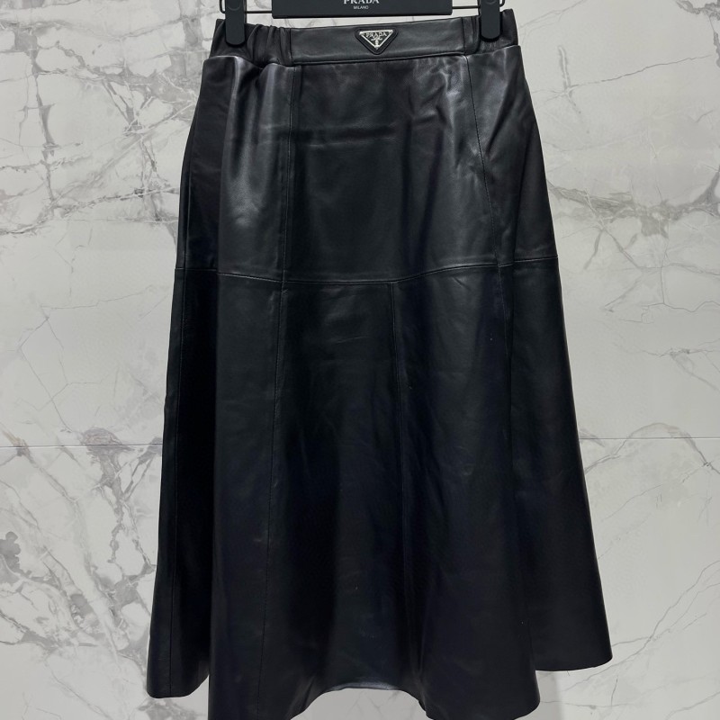 Prada Leather Skirts