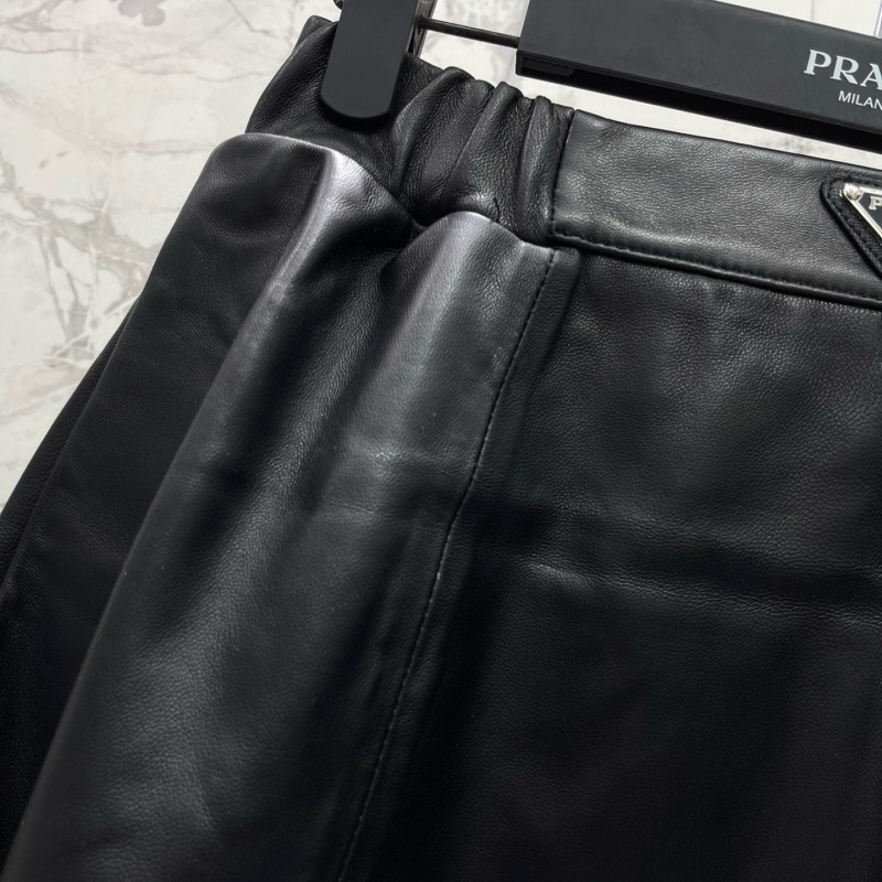 Prada Leather Skirts