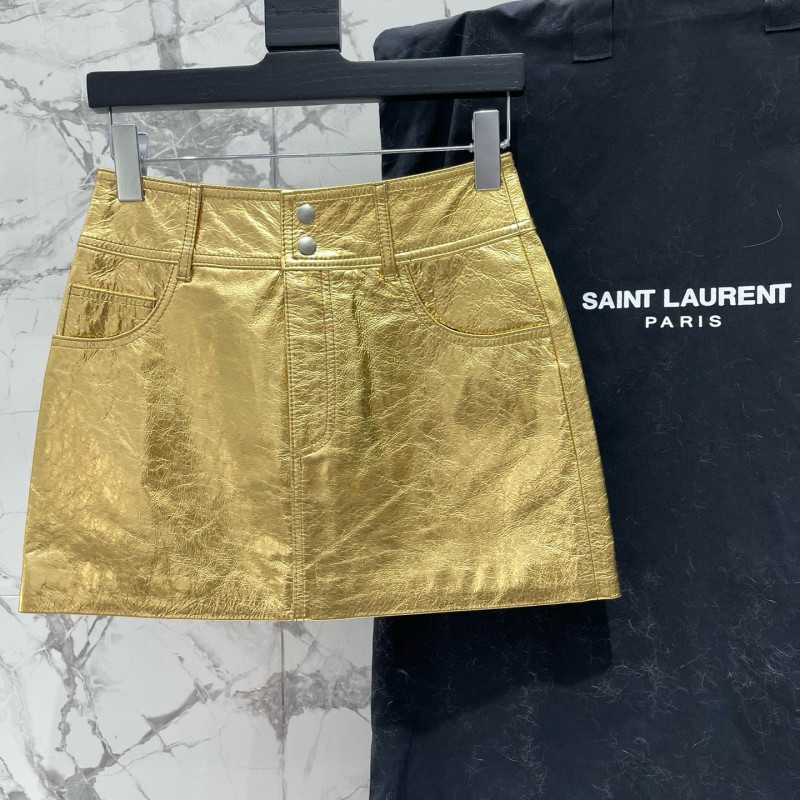 YSL Lambskin Skirts