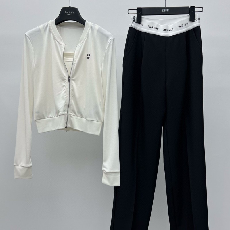 MiuMiu Cardigan & Pants Set