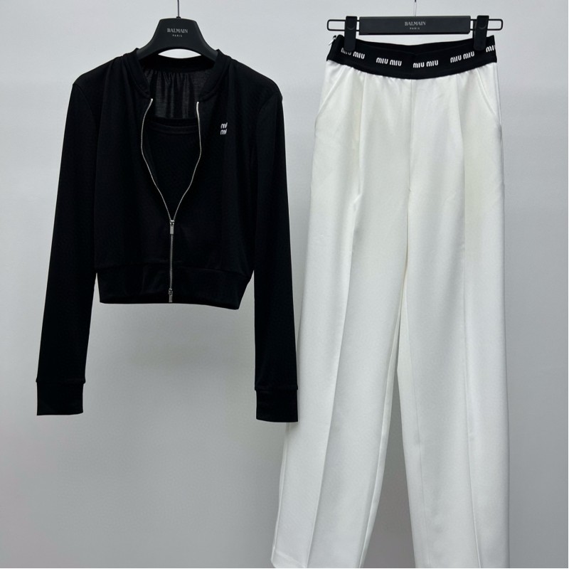 MiuMiu Cardigan & Pants Set