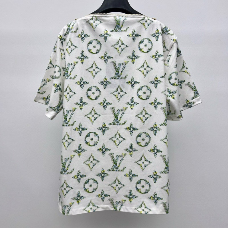 LV Shoulder  Zipper Tee