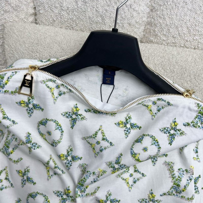 LV Shoulder  Zipper Tee