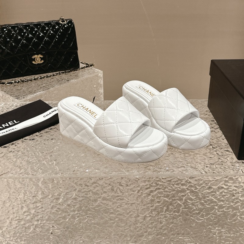 Chanel Wedges Slippers