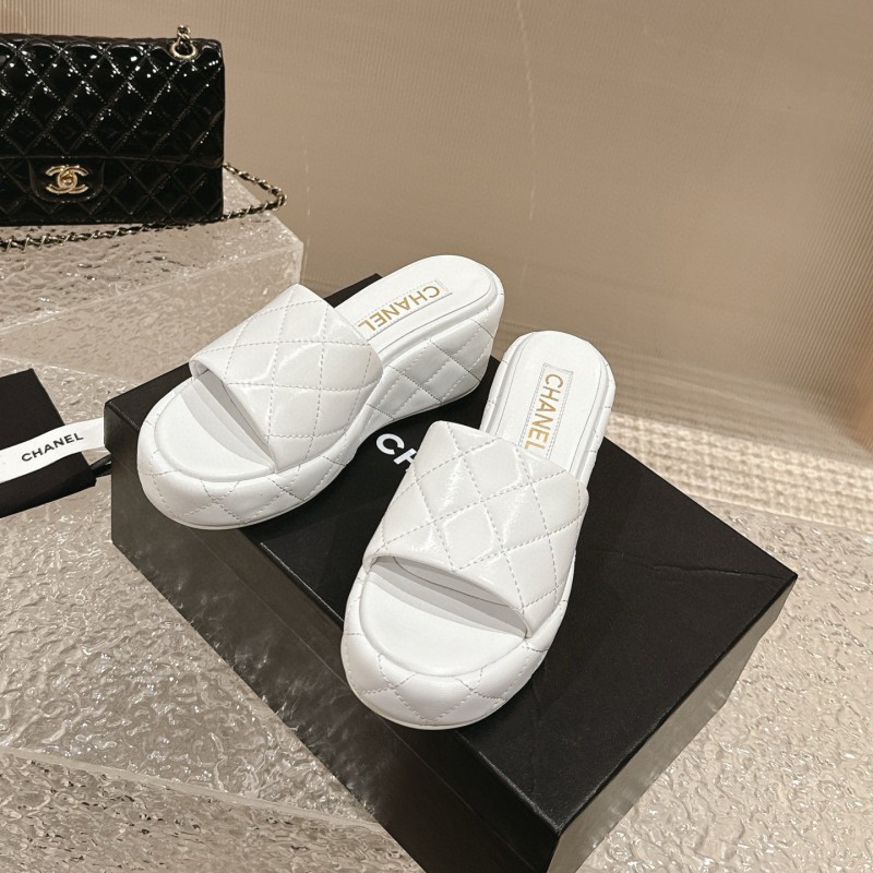 Chanel Wedges Slippers