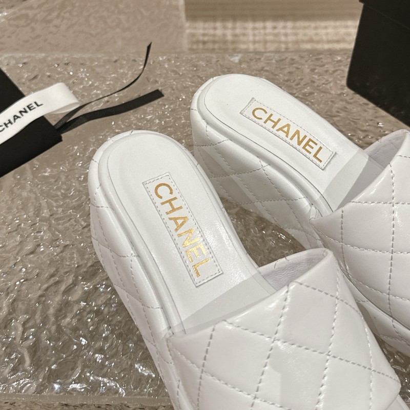 Chanel Wedges Slippers