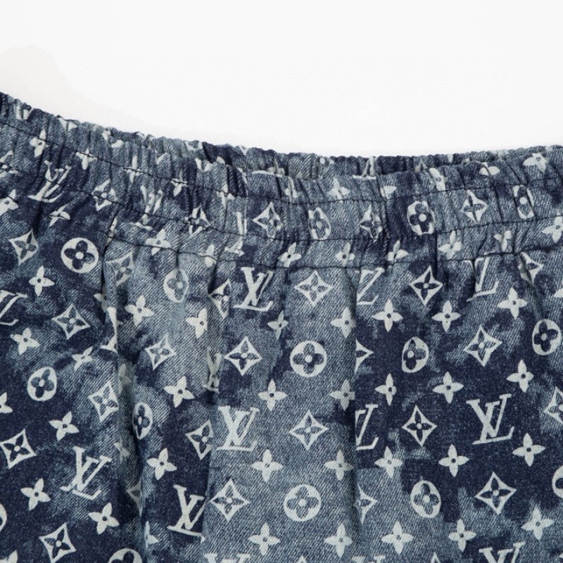 LV Unisex Denim Shorts