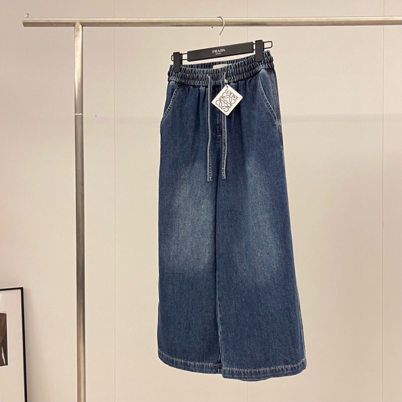 Loewe Denim Cropped Pants