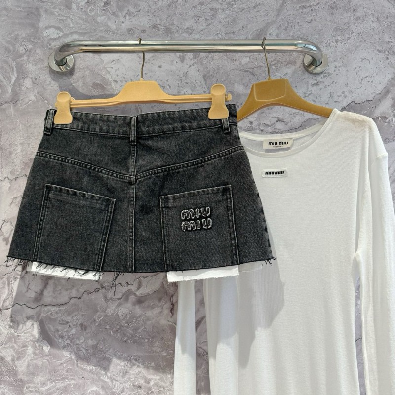 MiuMiu Denim Skirts