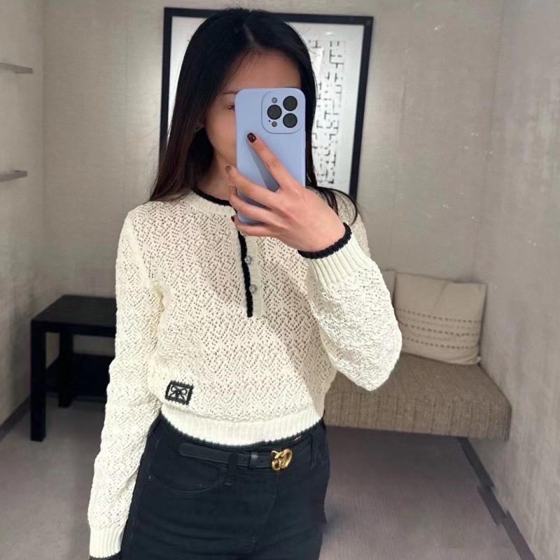 Chanel Knit Long Sleeves Shirt