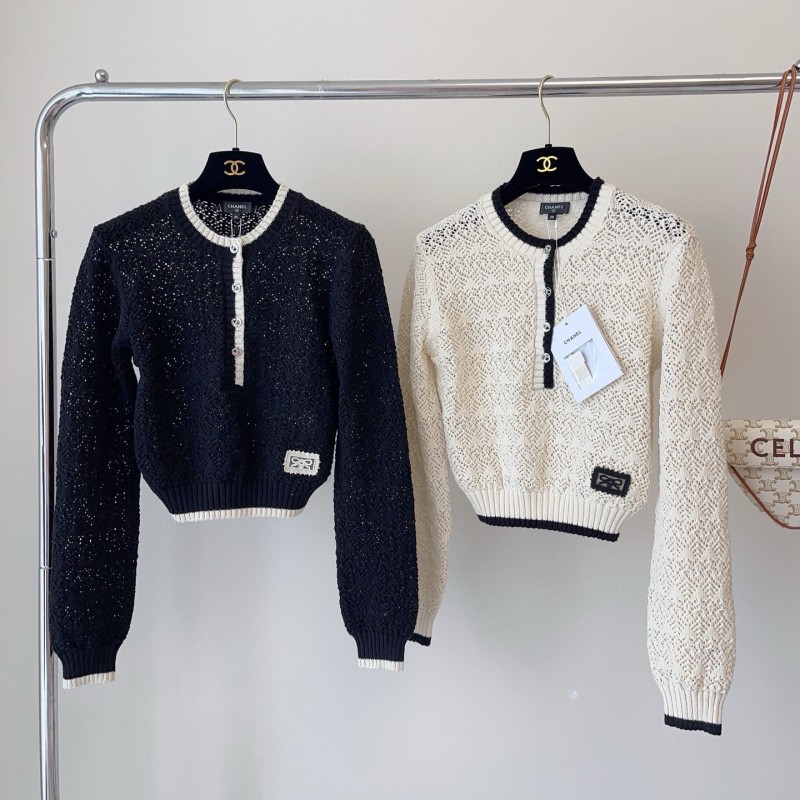 Chanel Knit Long Sleeves Shirt