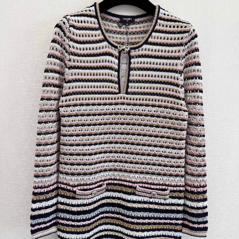 Chanel Knit Shirt Dress