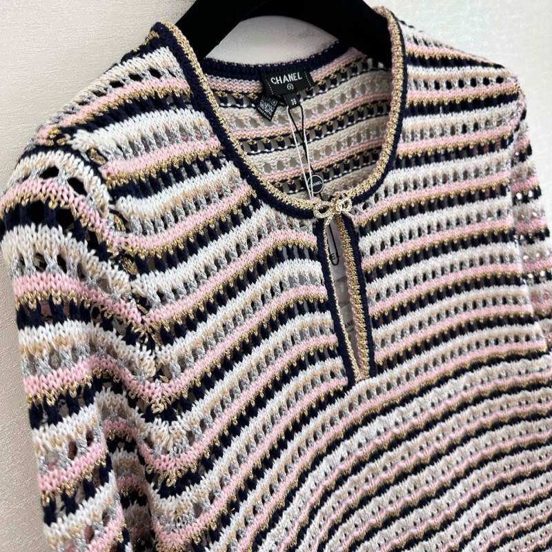 Chanel Knit Shirt Dress