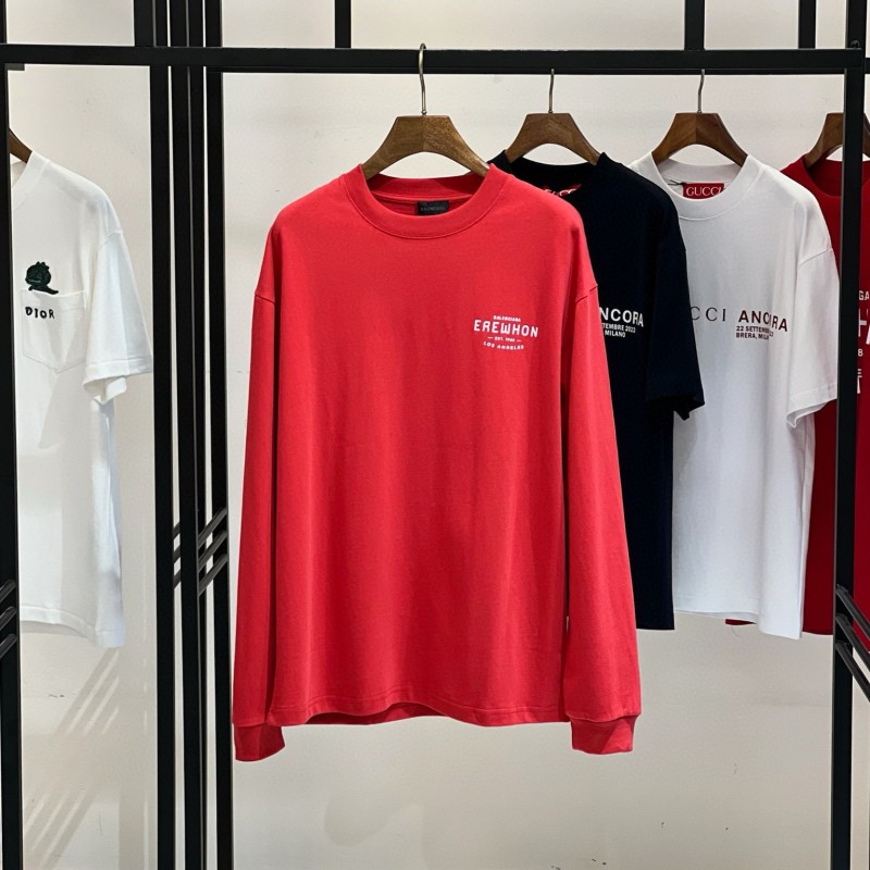 Balenciaga Unisex Long Sleeves Tee