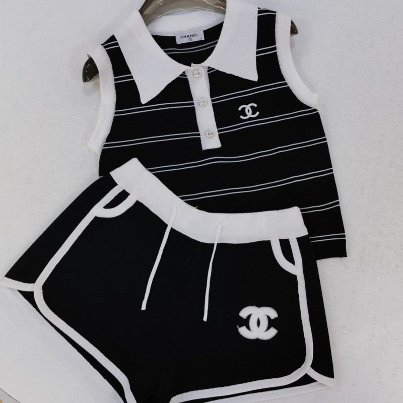 Chanel Sleeveless Shirt & Shorts