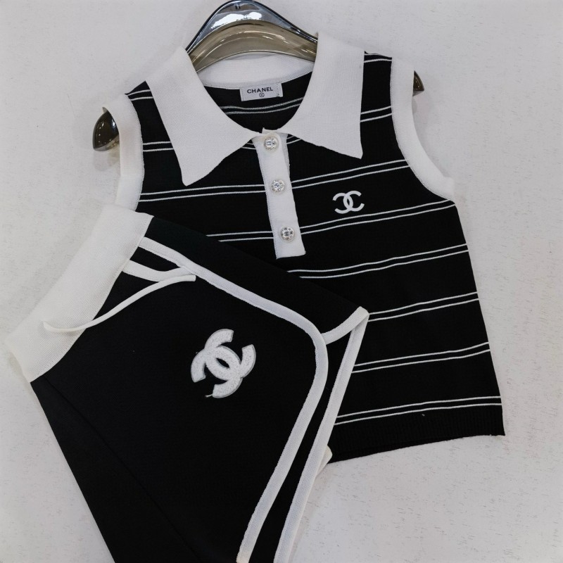 Chanel Sleeveless Shirt & Shorts