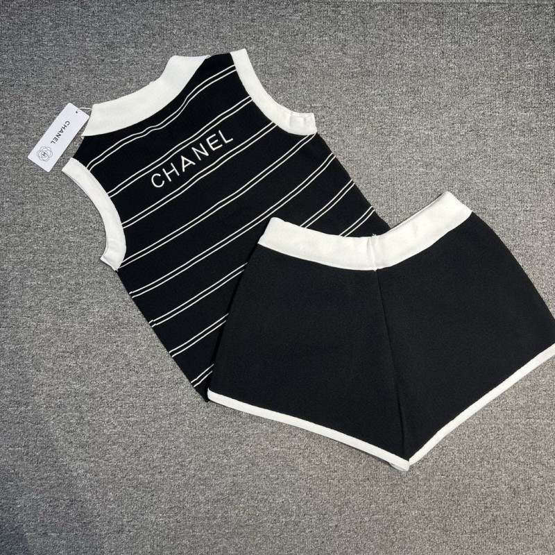 Chanel Sleeveless Shirt & Shorts