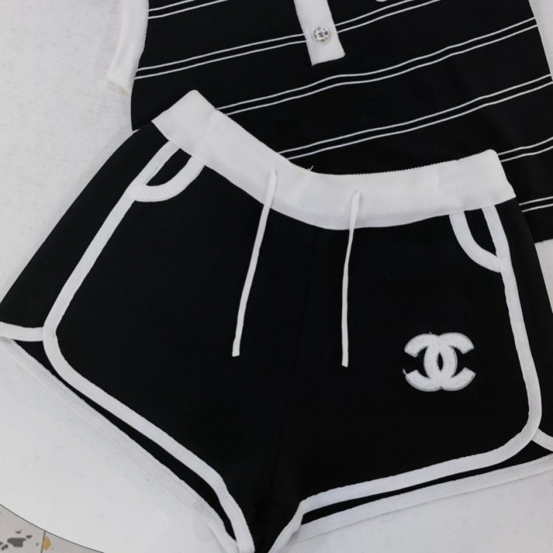 Chanel Sleeveless Shirt & Shorts