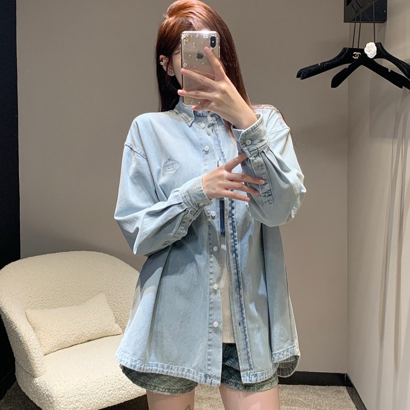 Prada Denim Long Sleeves Shirt